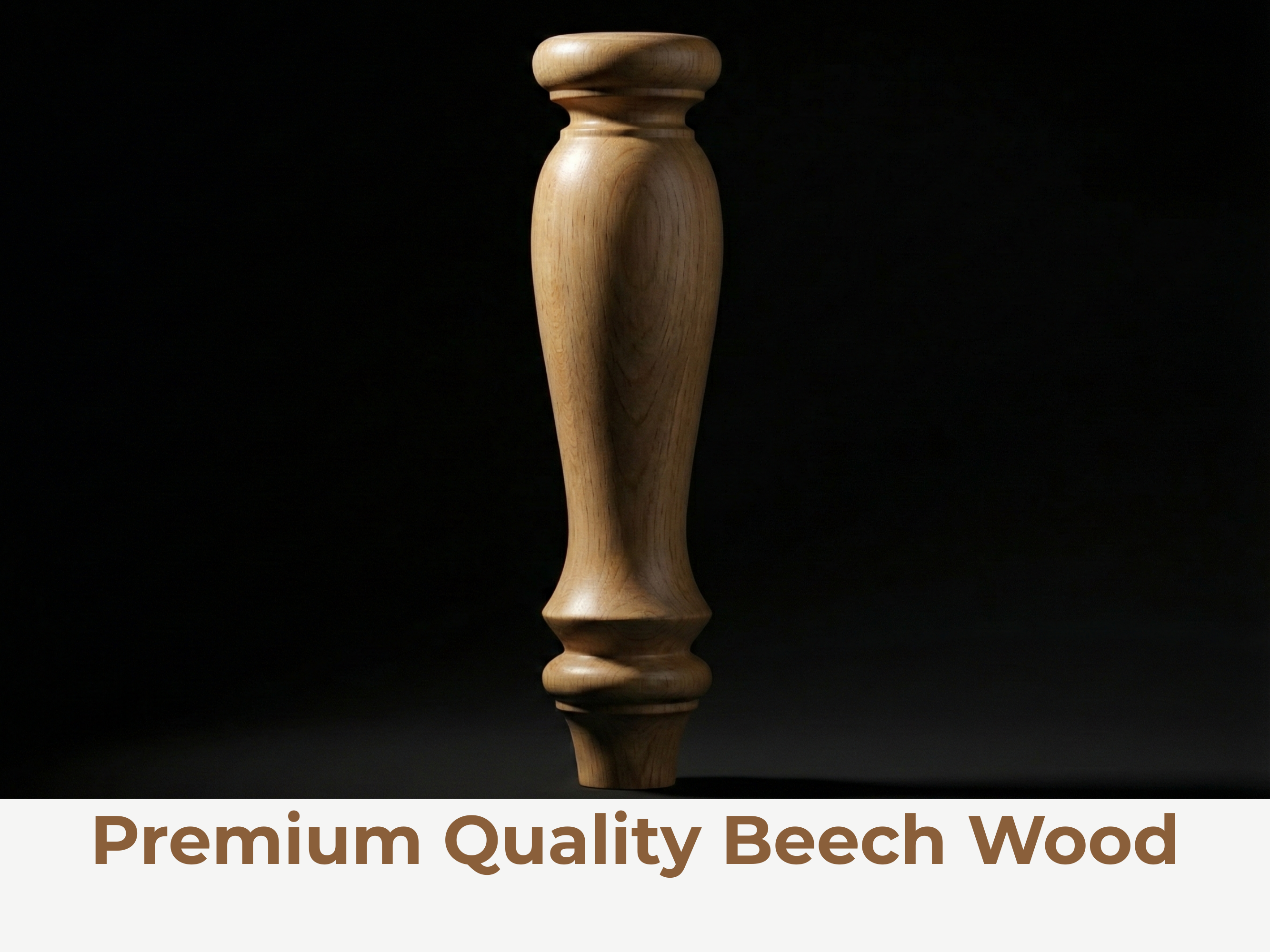 Ahşap mobilya ayağı — doğal kayın doku