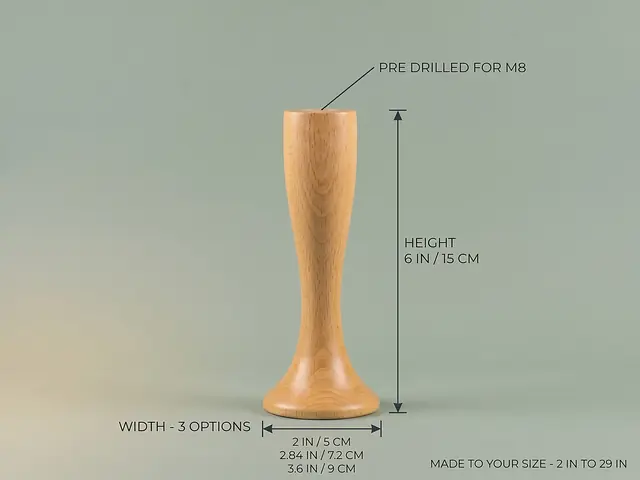 Ahşap mobilya ayağı Model 32 — ölçüler