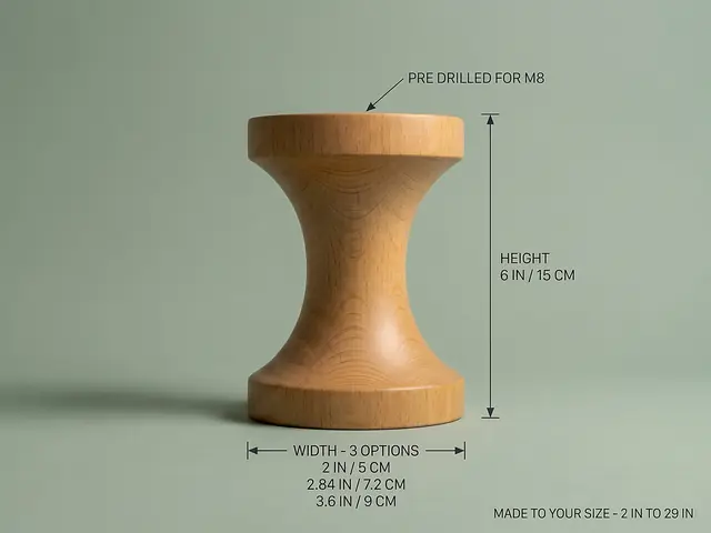 Ahşap mobilya ayağı Model 69 — ölçüler