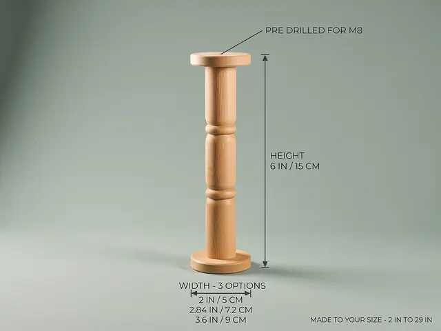 Ahşap mobilya ayağı Model 85 — ölçüler