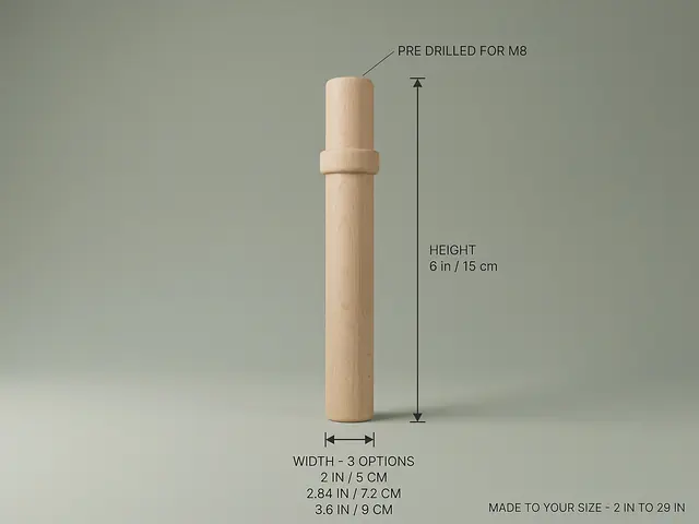 Ahşap mobilya ayağı Model 95 — ölçüler