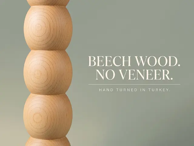 Ahşap mobilya ayağı Model 124 — ahşap dokusu