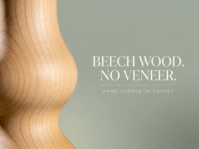 Ahşap mobilya ayağı Model 130 — ahşap dokusu