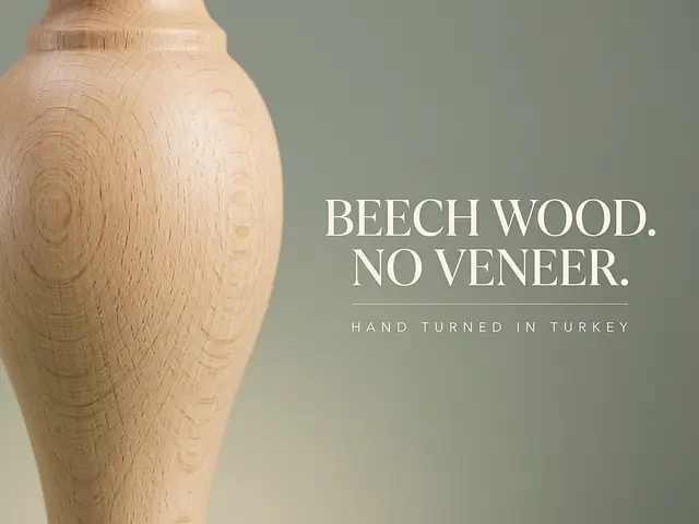 Ahşap mobilya ayağı Model 136 — ahşap dokusu
