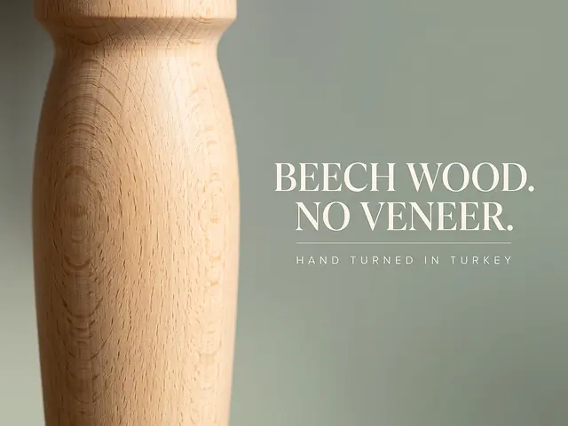 Ahşap mobilya ayağı Model 150 — ahşap dokusu