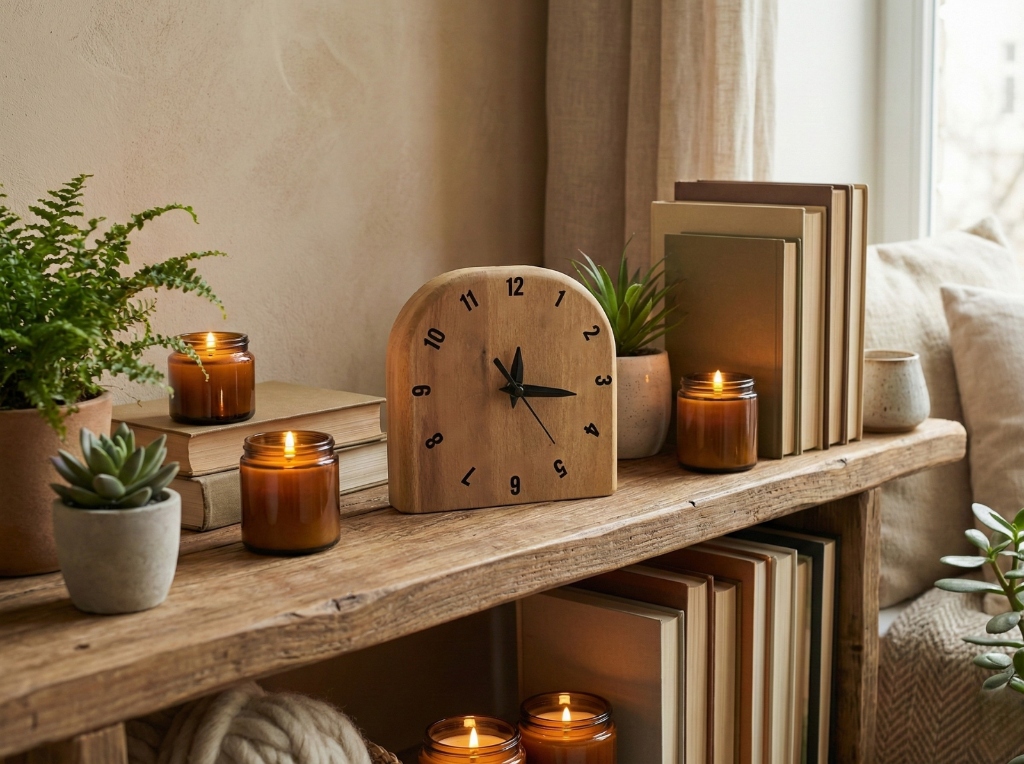 Masaüstü Ahşap Saatler