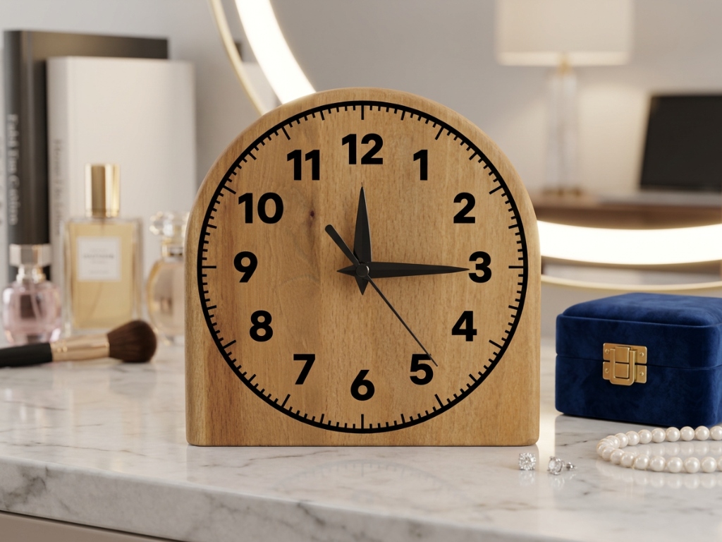 Masaüstü Saat - Makyaj Masası