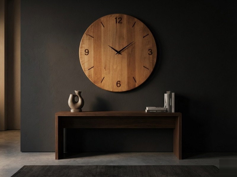 Ahşap Duvar Saati — masif.