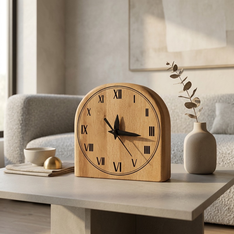 Huş Serisi Masa Saati